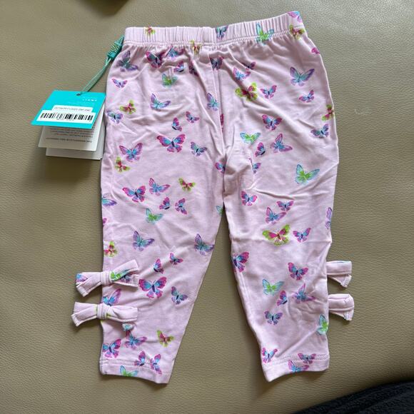 NWT - Posh Peanut - Flutterby Bow Leggings - Girls - Size 3-6M - Picture 9 of 9